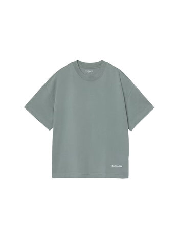 Carhartt WIP S/S Link Script T-Shirt Velvet Green White