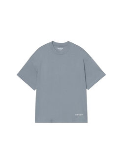 Carhartt WIP S/S Link Script T-Shirt Velvet Blue White