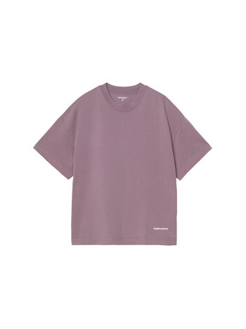 Carhartt WIP S/S Link Script T-Shirt Phlox White