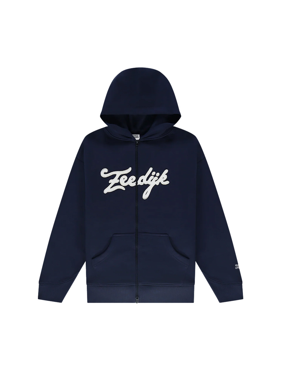 The New Originals Zeedijk Zip Up Hoodie Patriot Blue