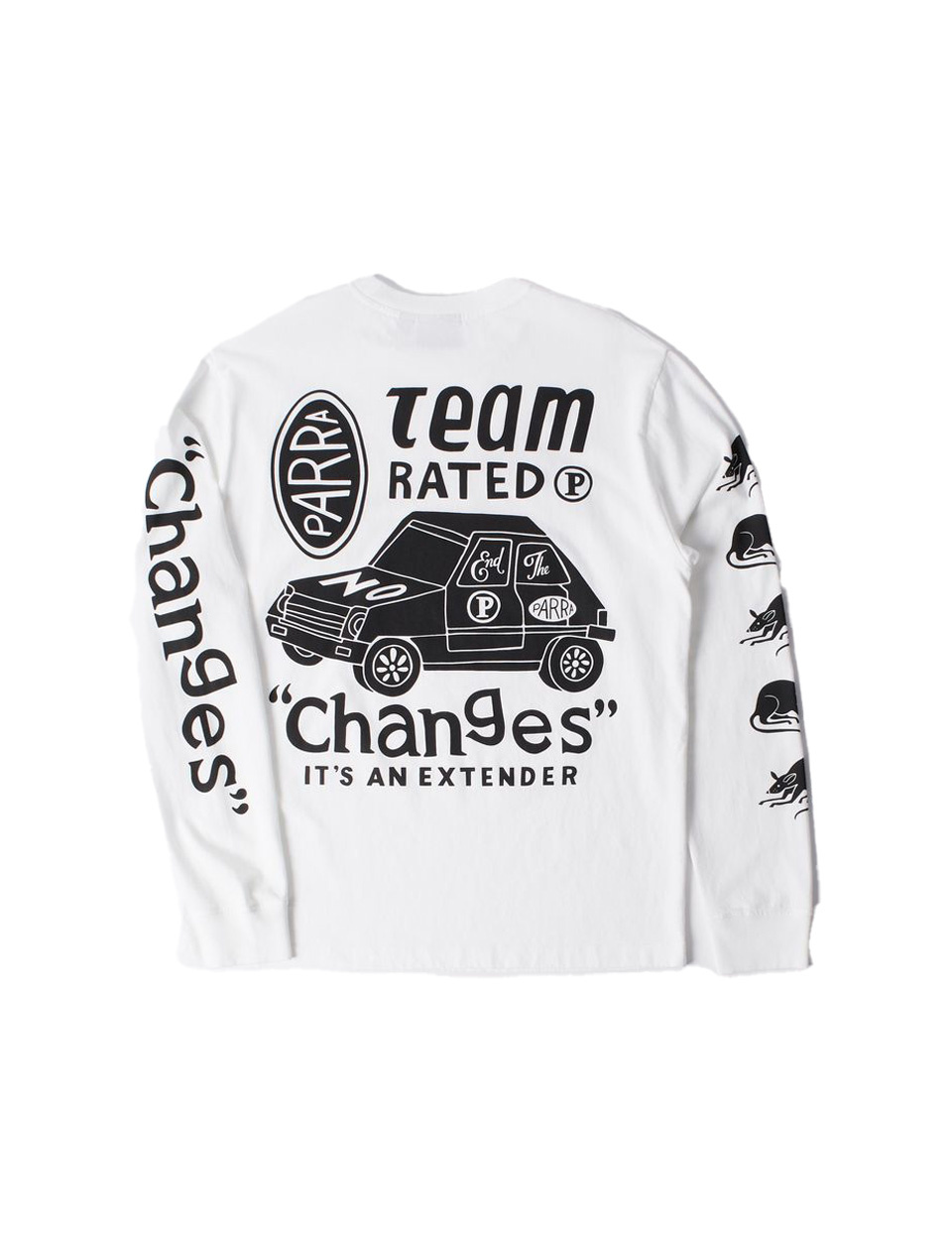 By Parra Team Changes Long Sleeve T-Shirt White