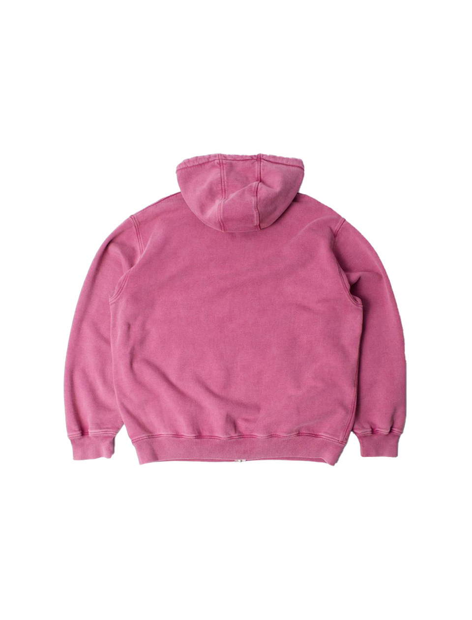 By Parra Not Fade Away Zip Hooded Sweatshirt Washed Tyrian Purple