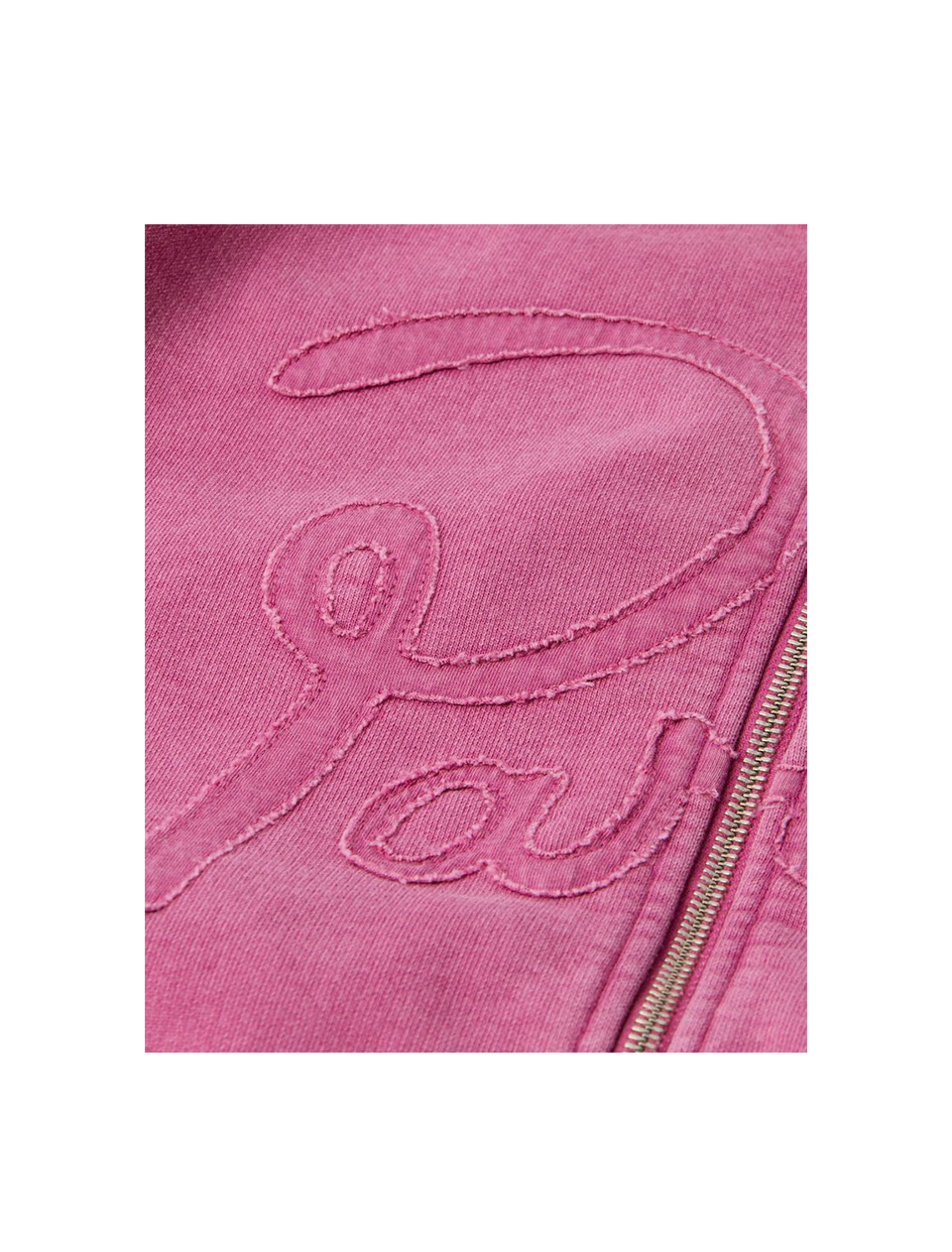 By Parra Not Fade Away Zip Hooded Sweatshirt Washed Tyrian Purple