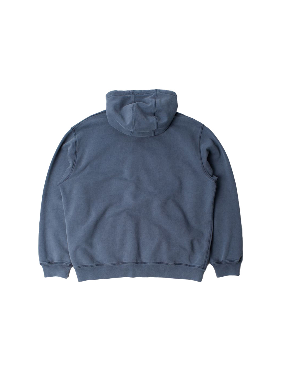 By Parra Not Fade Away Zip Hooded Sweatshirt Washed Dark Grey