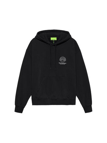 New Amsterdam Surf Association Logo Hoodie Black White