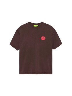 New Amsterdam Surf Association Logo Tee Walnut Deep Red