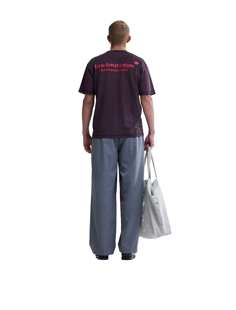 New Amsterdam Surf Association Logo Tee Walnut Deep Red