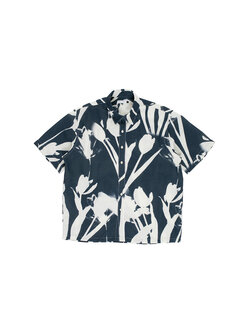 POP Trading Company Tulip Shortsleeve Shirt Navy
