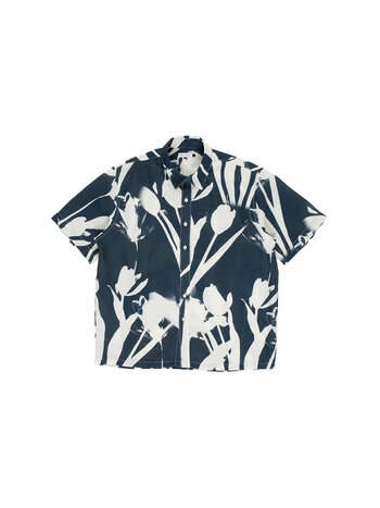 POP Trading Company Tulip Shortsleeve Shirt Navy