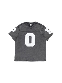 POP Trading Company Washed Football T-Shirt Black