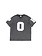 POP Trading Company Washed Football T-Shirt Black