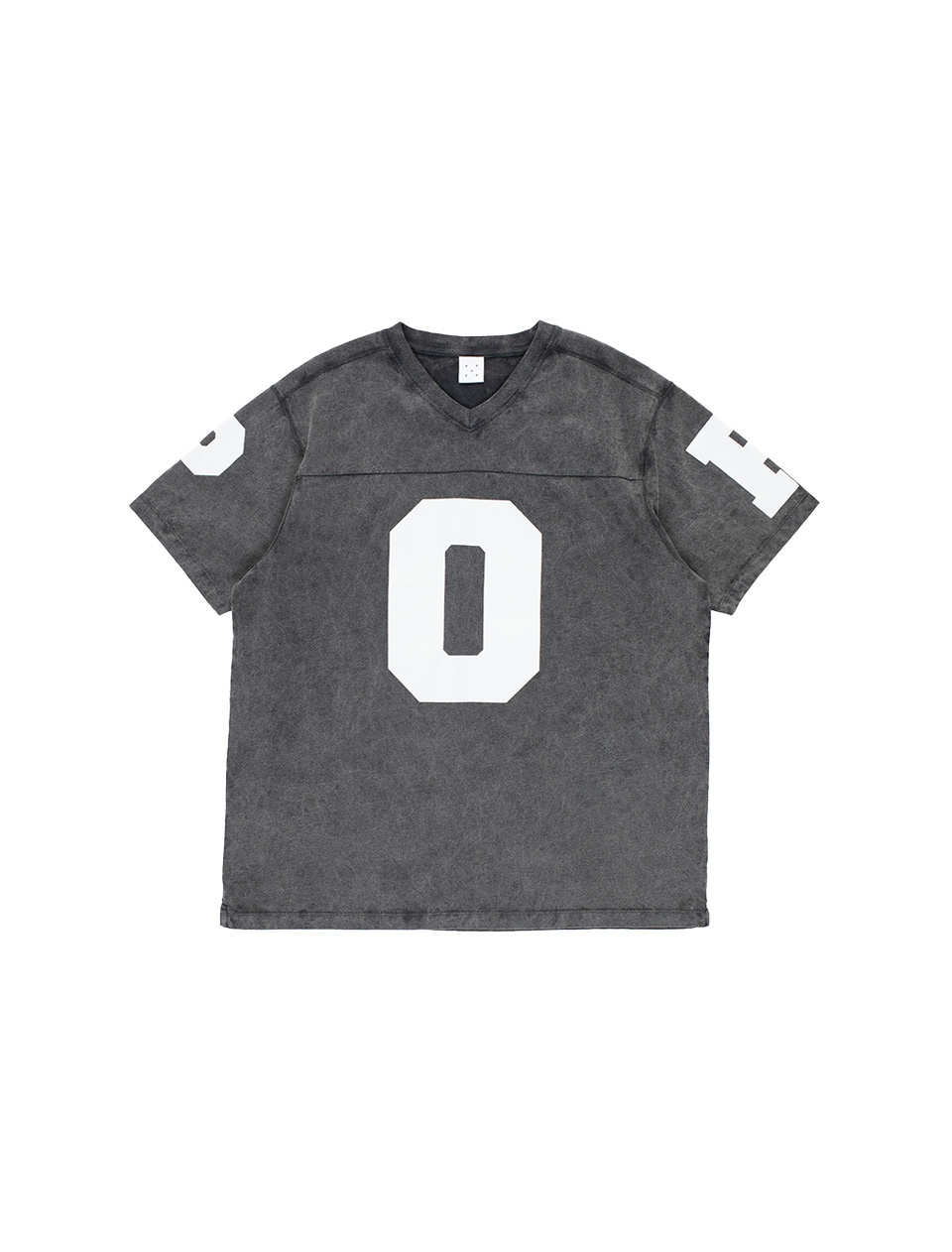 POP Trading Company Washed Football T-Shirt Black