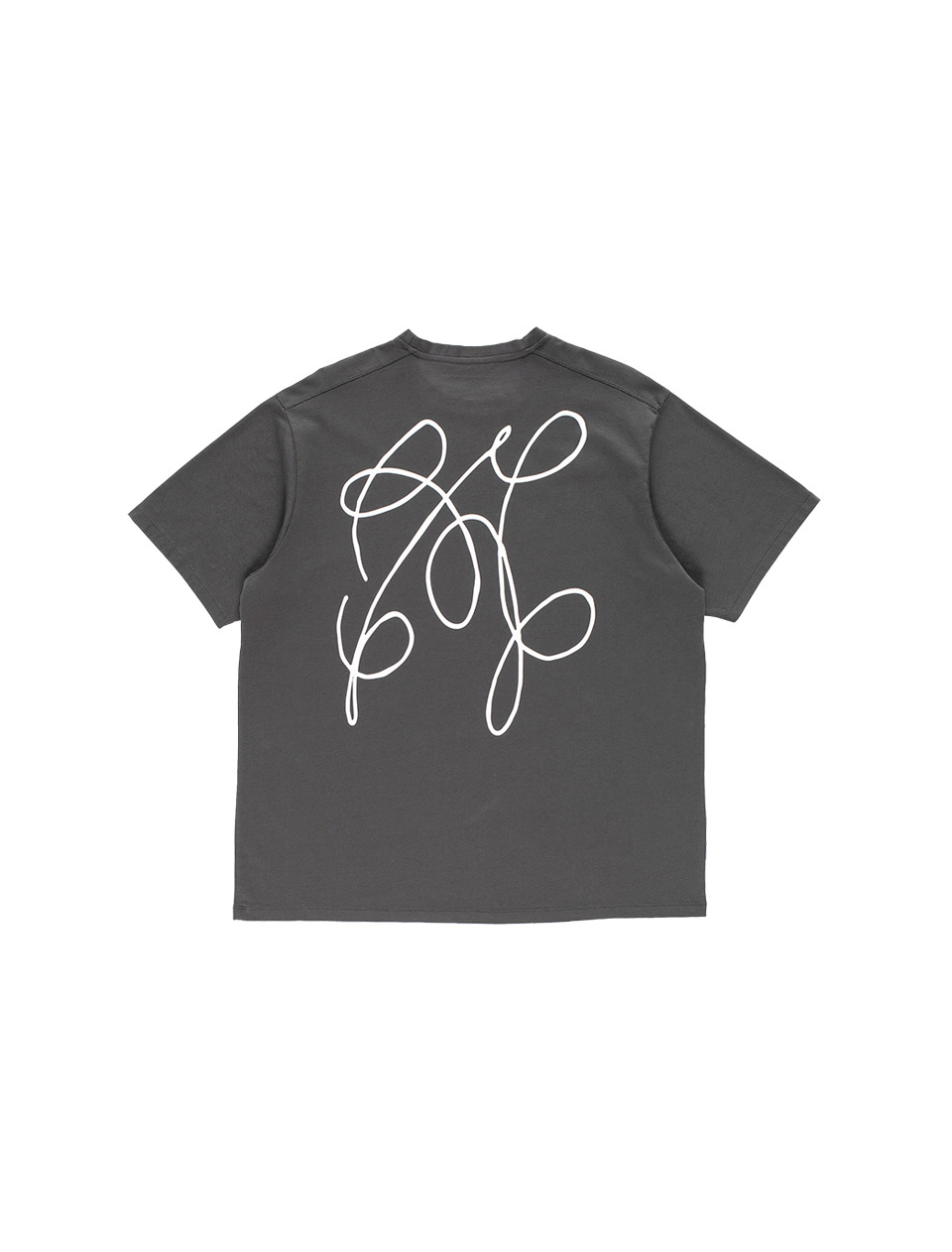 POP Trading Company Oneliner T-Shirt Anthracite