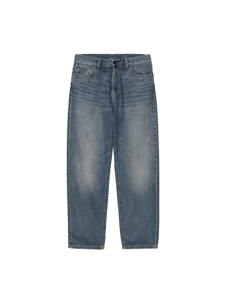 Carhartt WIP Aaron Pant Blue Dark Used Wash