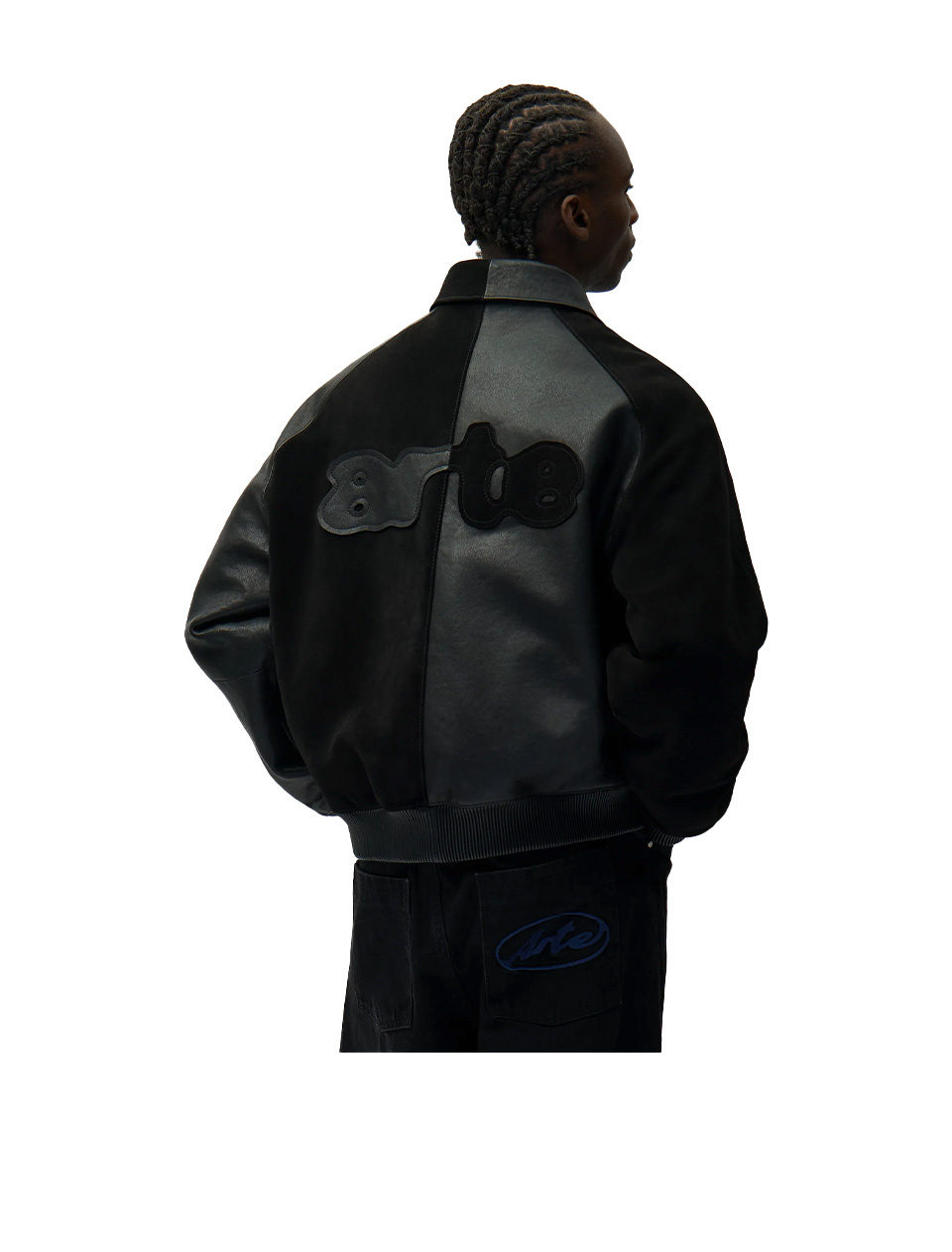 Arte Antwerp Multi leather Jacket Black