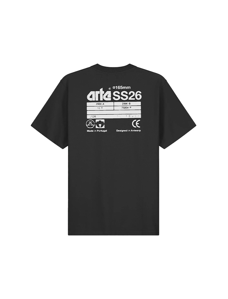 Arte Antwerp SS26 Back T-Shirt Black