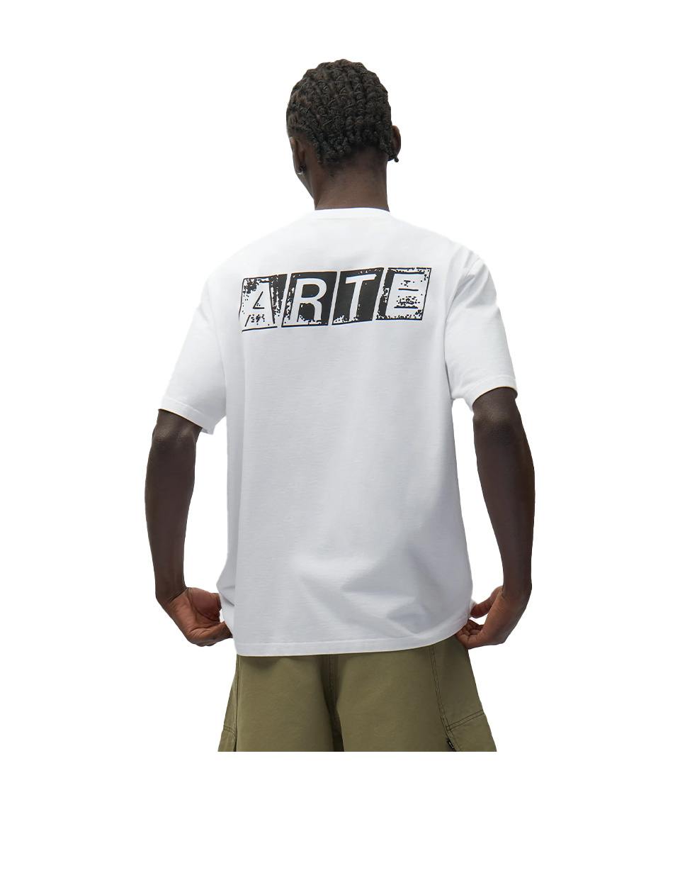 Arte Antwerp Faded Back Print T-Shirt White