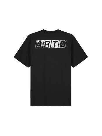 Arte Antwerp Faded Back Print T-Shirt Black