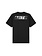 Arte Antwerp Faded Back Print T-Shirt Black