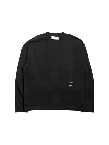 The Savage Report Logo Bar Longsleeve Charcoal