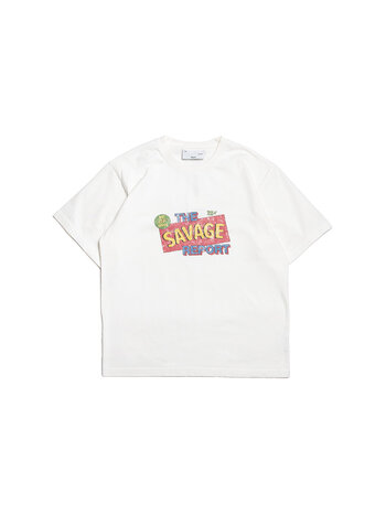 The Savage Report TSR Comic T-Shirt Off White