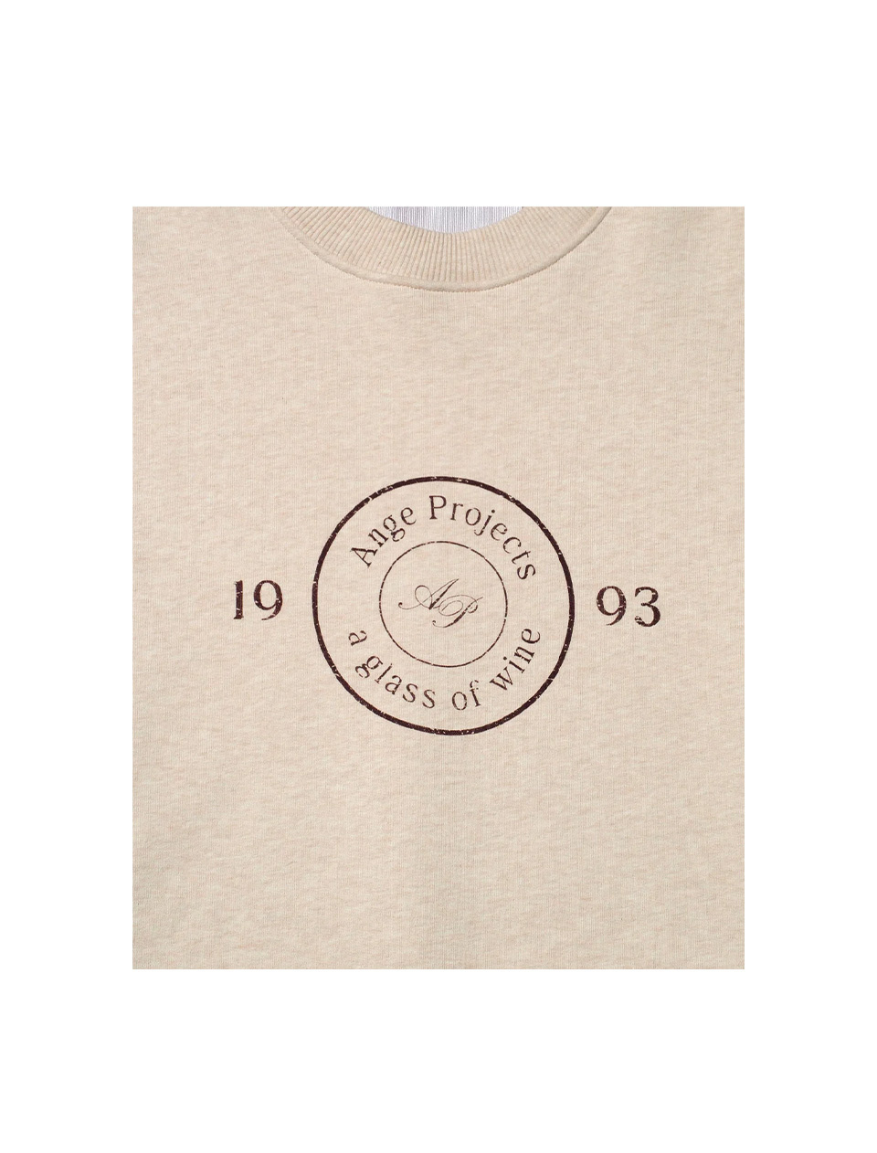 Ange Projects Gow Shield Adjustable Crewneck Oatmeal Melange