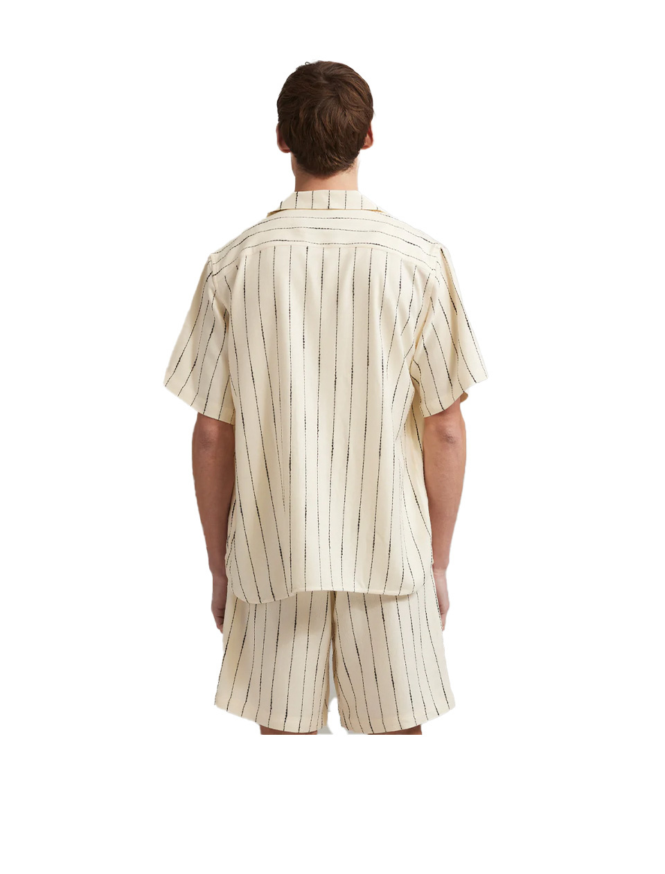 Ange Projects Linen Bowling Shirt Ecru