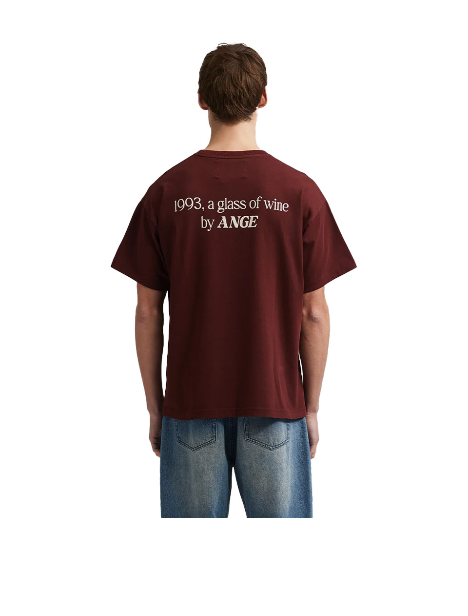 Ange Projects Gow Classic T-Shirt Bordeaux Red