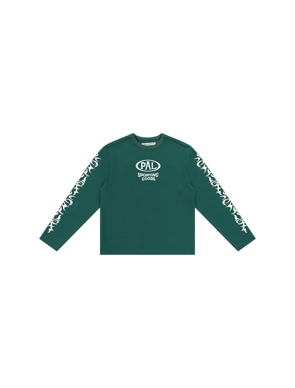 PAL Sporting Goods Racing Wheels Longsleeve Waffle Knit Dark Green