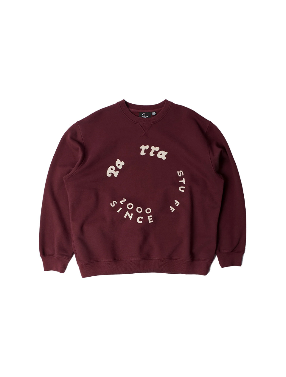 By Parra Gasoline Crew Neck Sweatshirt Dark Burgundy