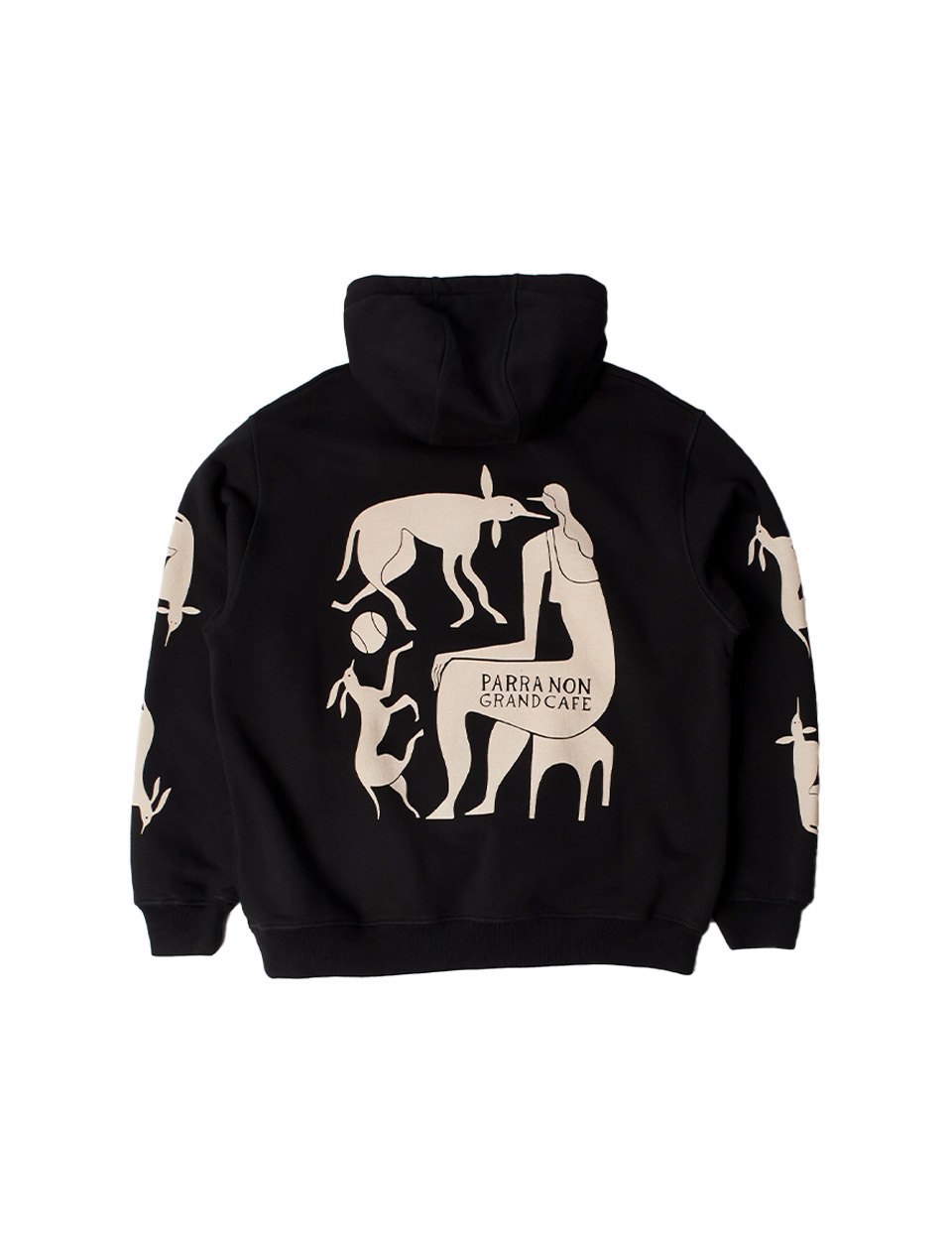 By Parra Non Grand Café Hooded Sweatshirt Black