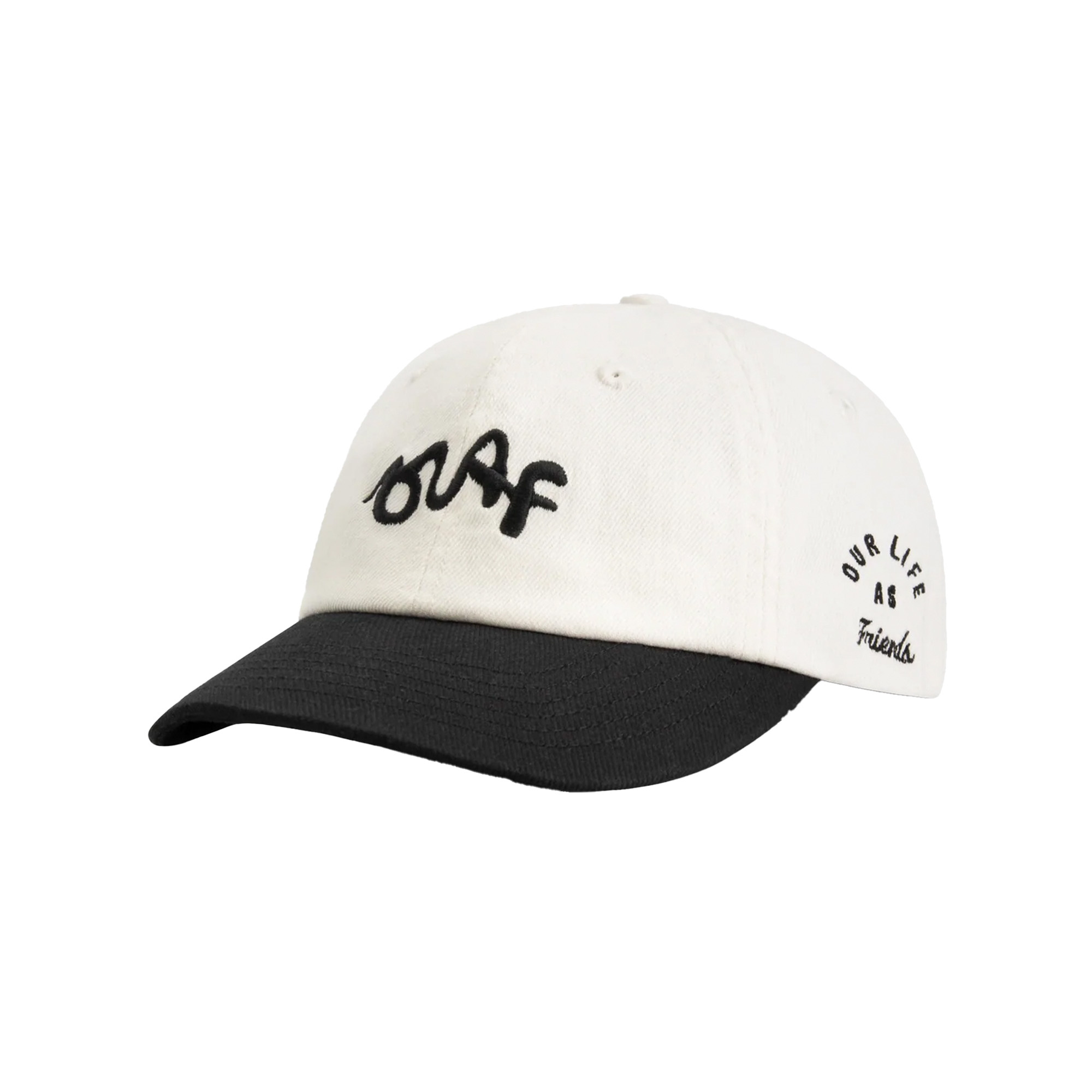 OLAF Varsity Cap Off-White Black