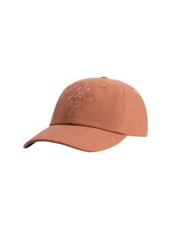 OLAF Monogram Washed Canvas Cap Burnt Coral