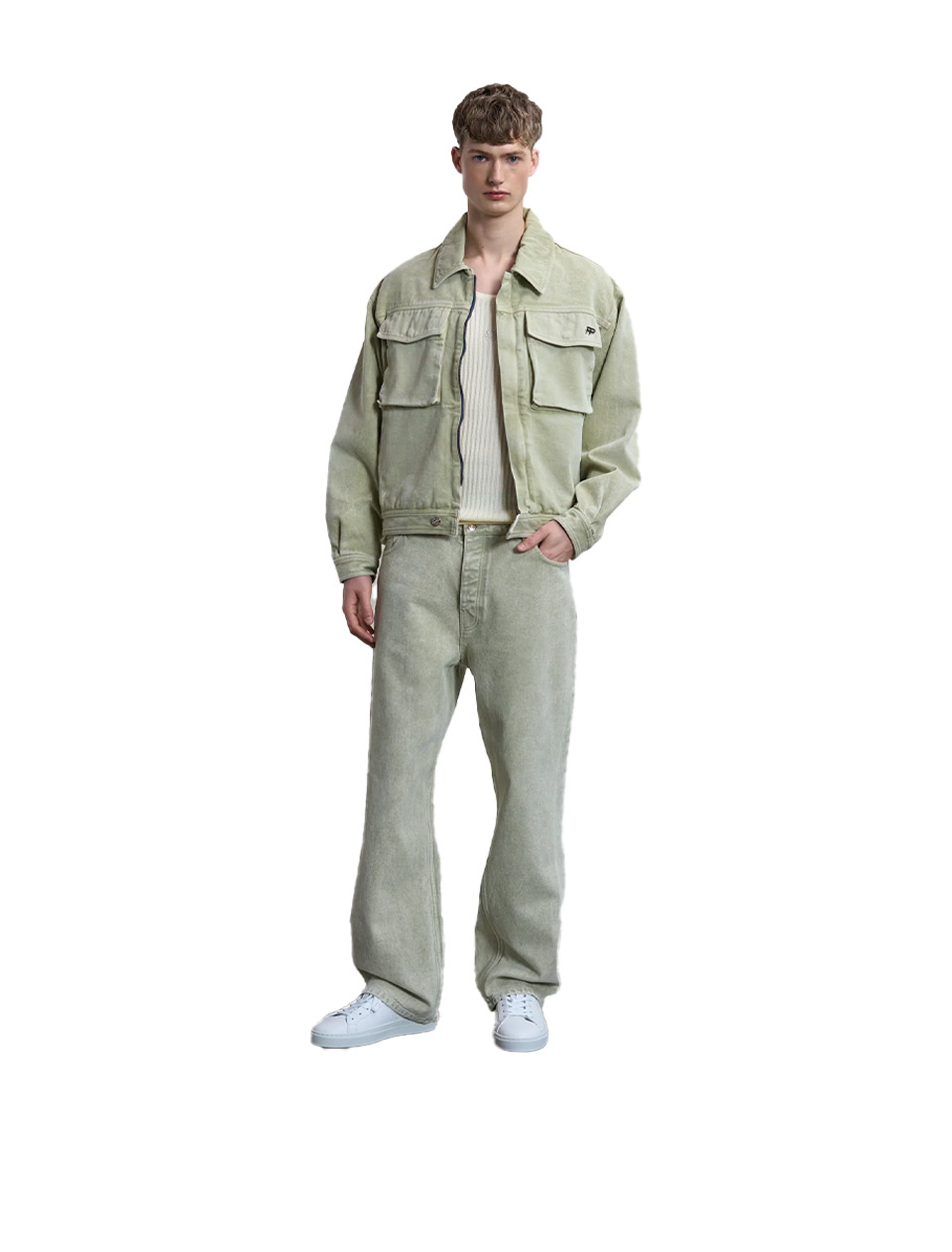 Filling Pieces Denim Pants Tea