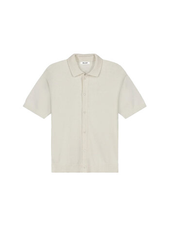OLAF Linen Knitted SS Polo Off-White