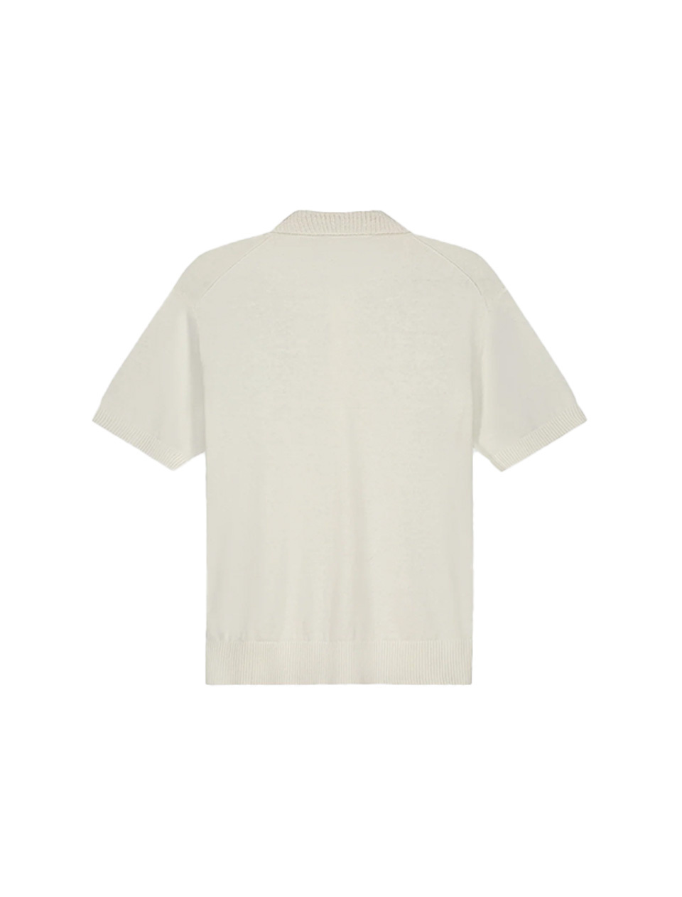 OLAF Linen Knitted SS Polo Off-White