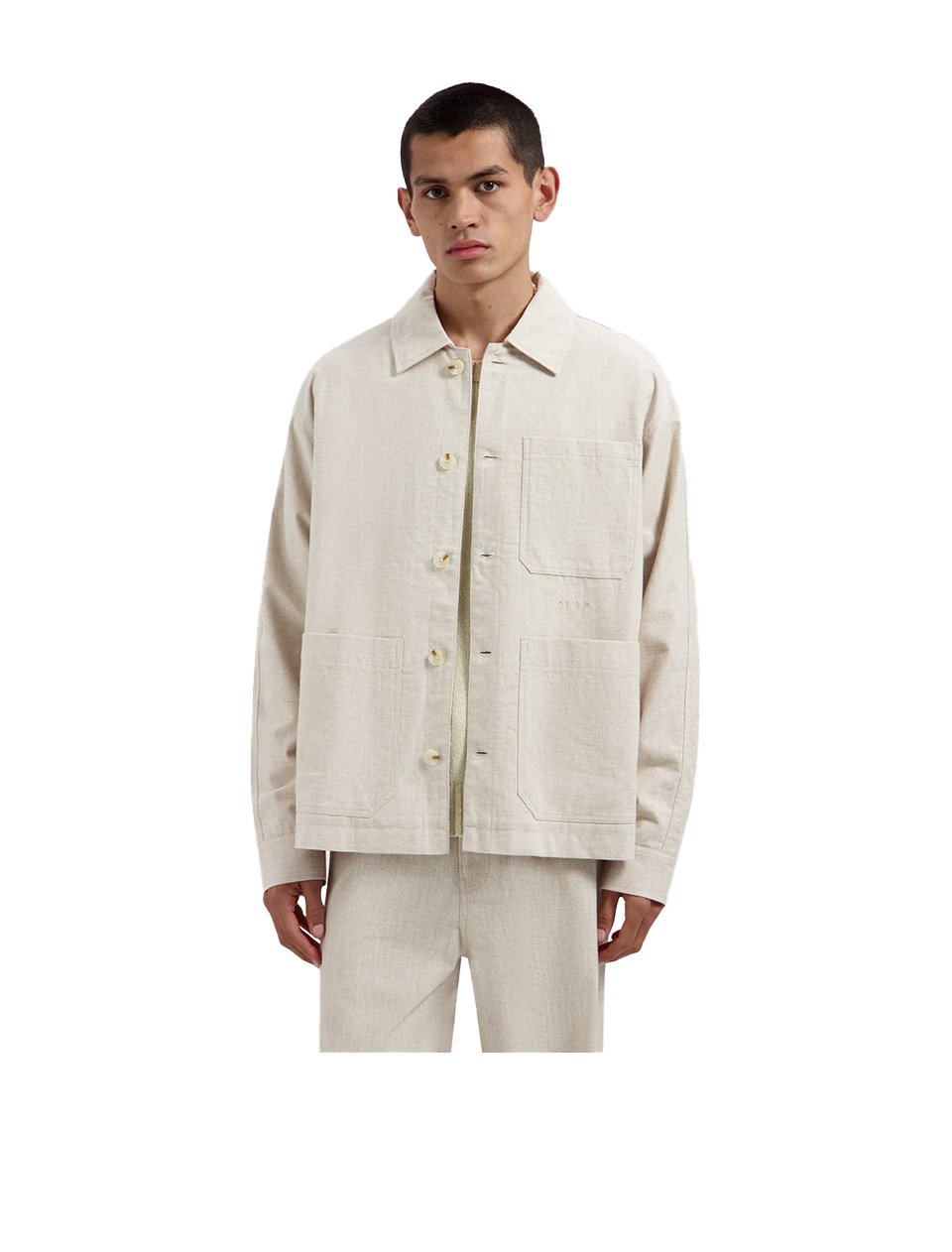 OLAF Linen Jacket Cement