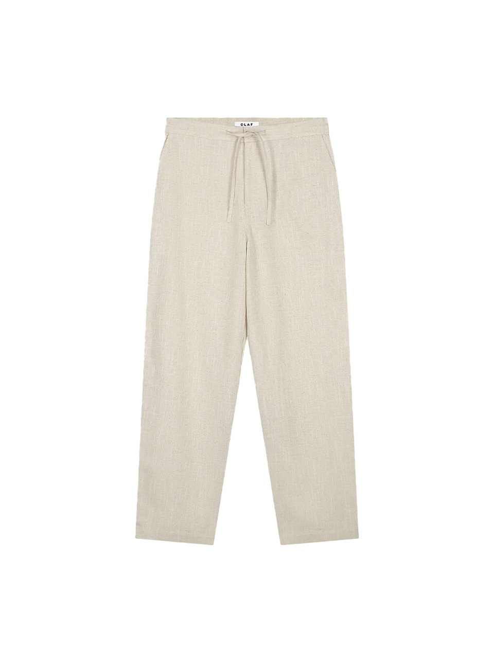 OLAF Linen Barrel Leg Pants Cement