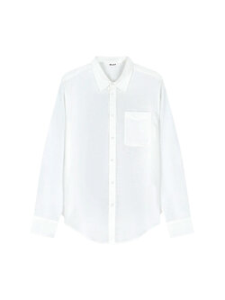 OLAF Linen Blend Relaxed Shirt Optical White