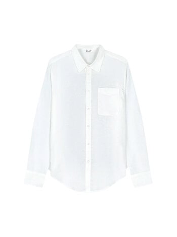 OLAF Linen Blend Relaxed Shirt Optical White