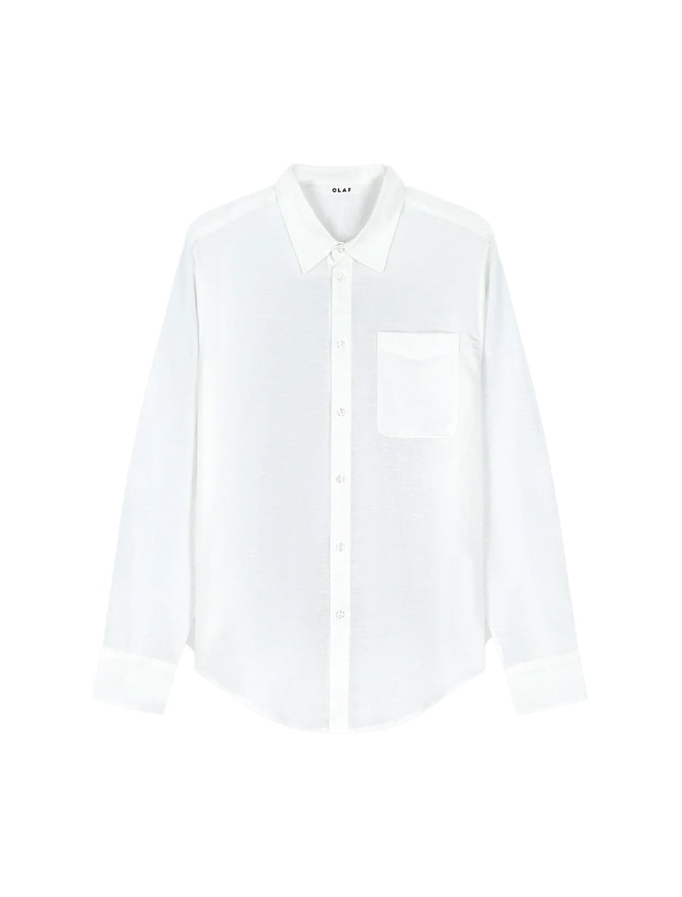 OLAF Linen Blend Relaxed Shirt Optical White