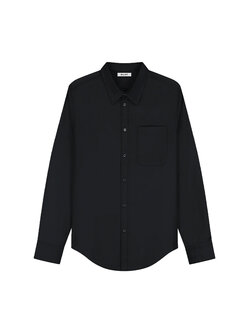 OLAF Tropical Wool Blend Shirt Black