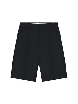 OLAF Tropical Wool Blend Tailored Shorts Black