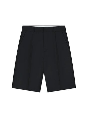 OLAF Tropical Wool Blend Tailored Shorts Black