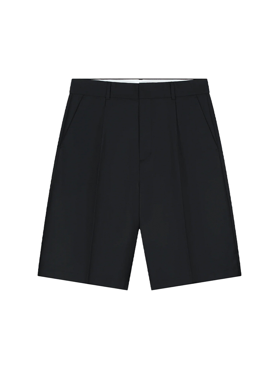 OLAF Tropical Wool Blend Tailored Shorts Black