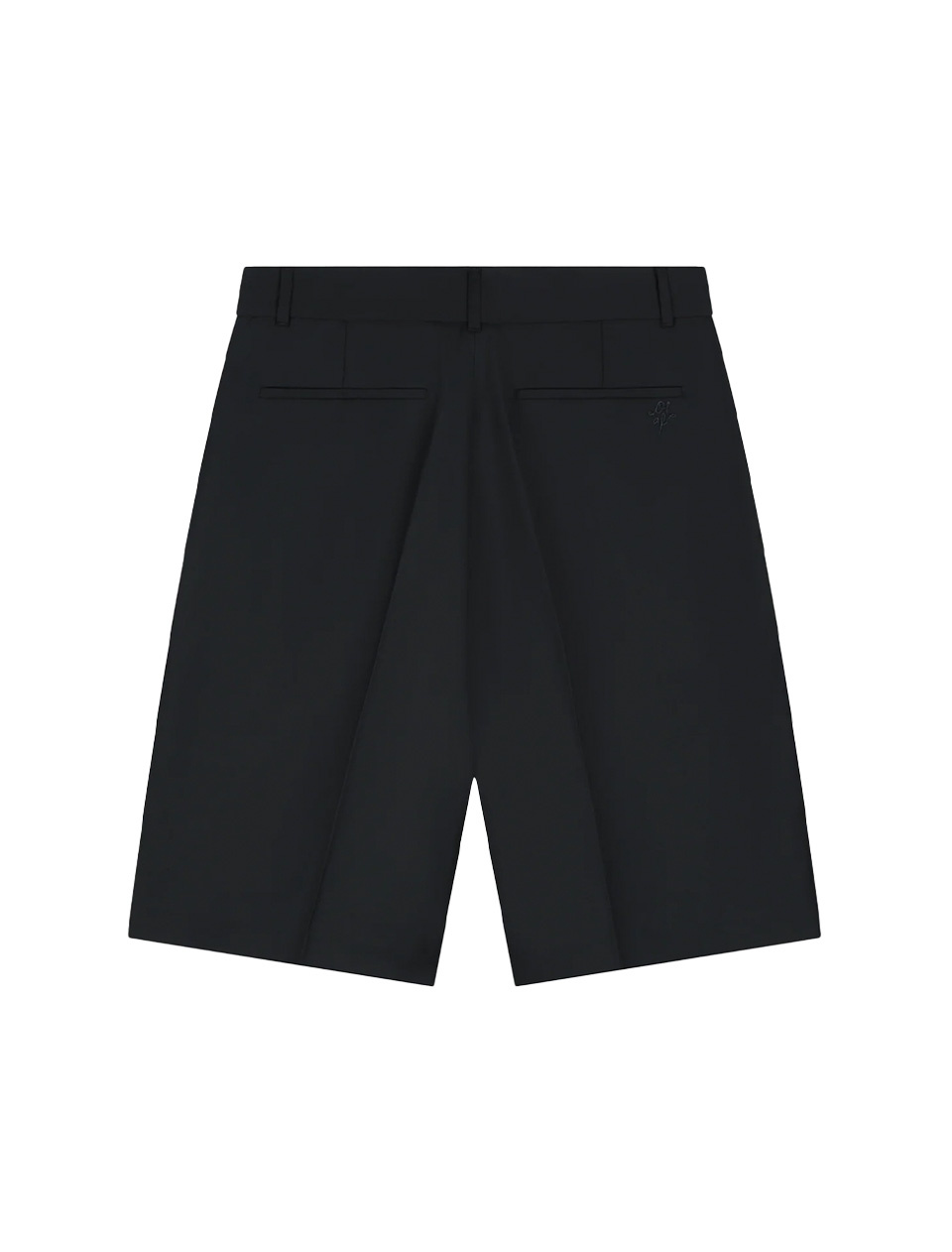 OLAF Tropical Wool Blend Tailored Shorts Black