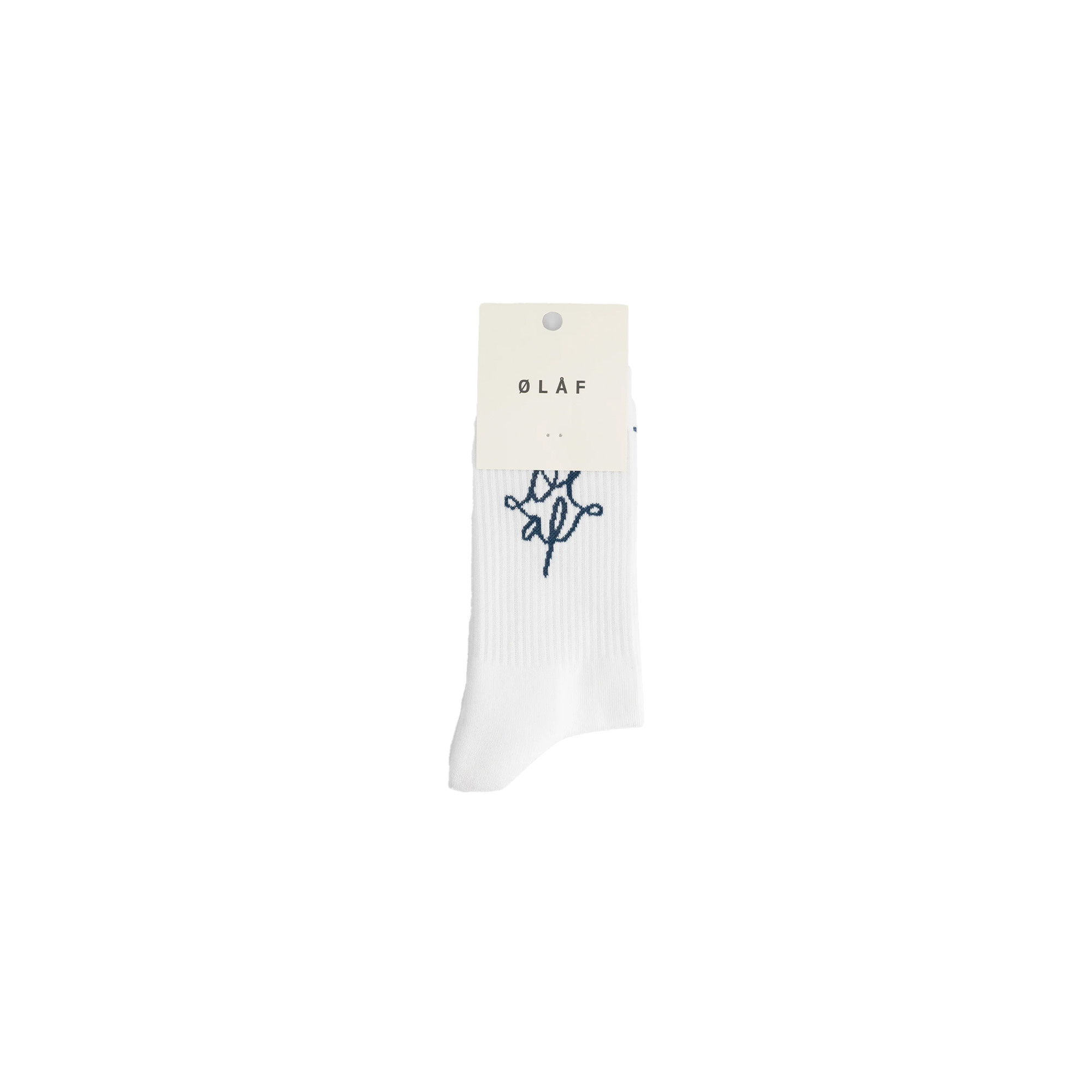 OLAF Monogram Socks Optical White
