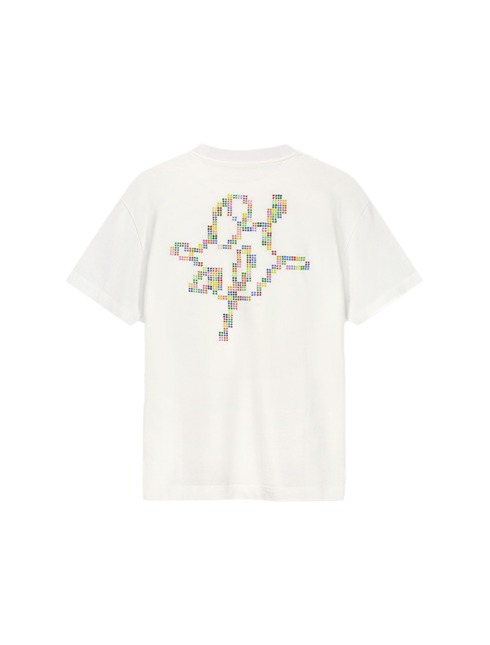 OLAF Dotted Monogram Tee Optical White
