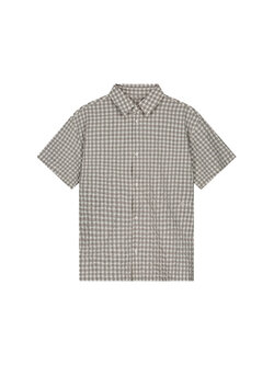 OLAF Check Boxy SS Shirt Heather Grey