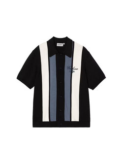 Carhartt WIP S/S Mello Knit Shirt Mello Stripe Black